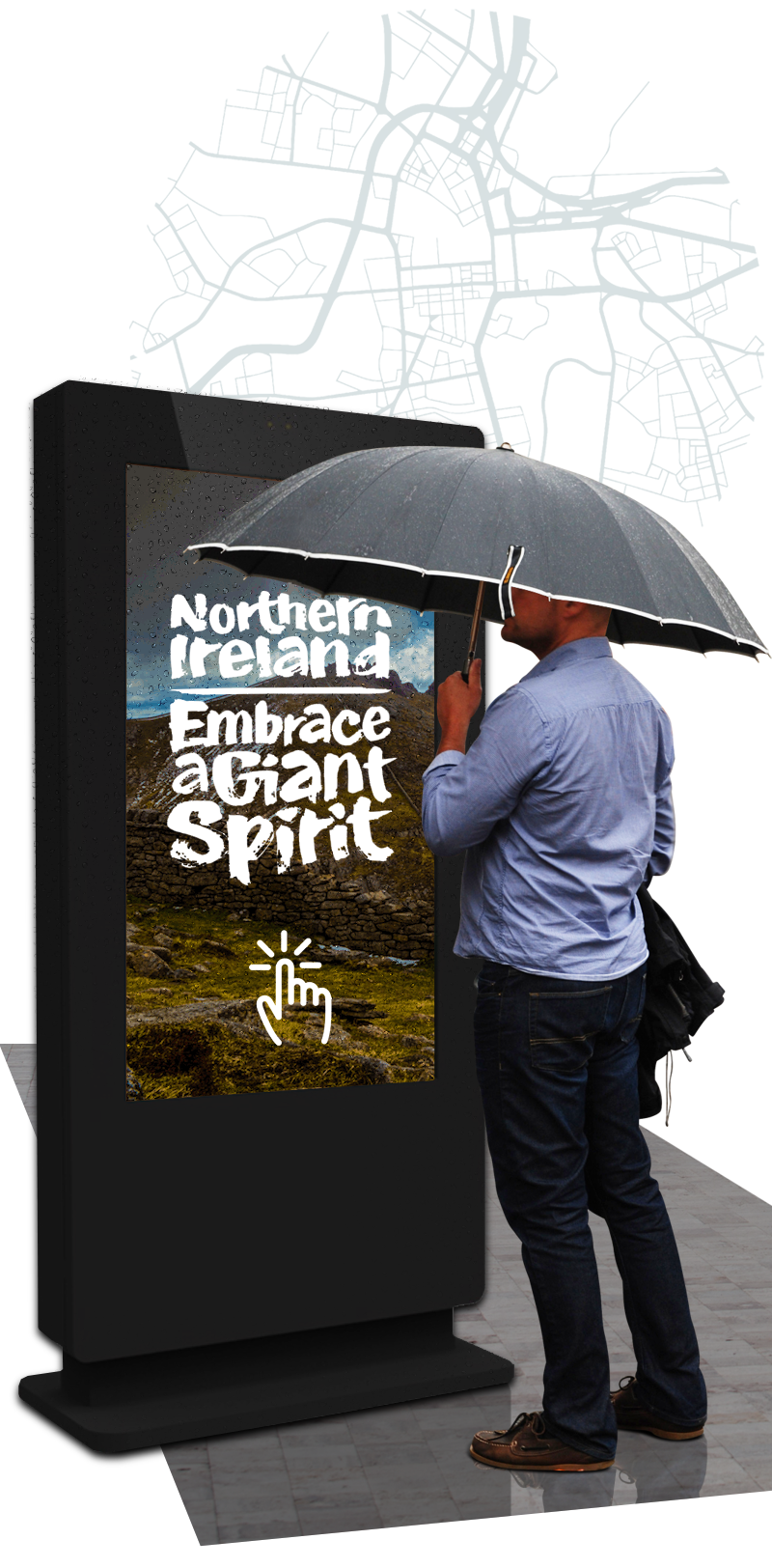 Outdoor interactive kiosks designed for Mid Ulster Council